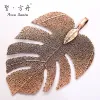 European and American natural leaf pendants, cut turtle back leaf necklaces, accessory materials, earring accessories, diy semi-finished jewelry Item Picture